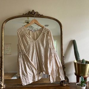 Anthropologie Bell Sleeve Blouse